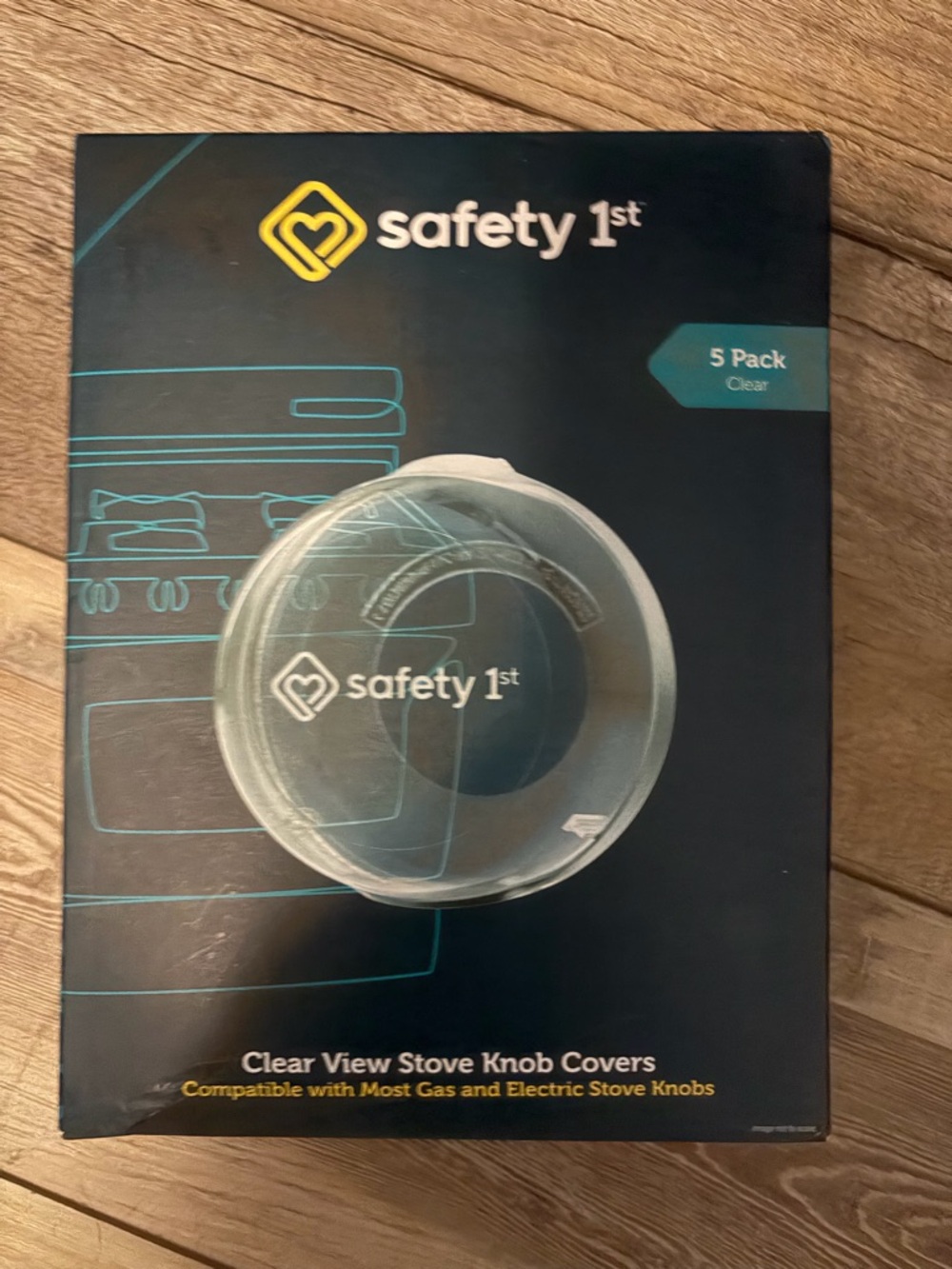 safety 1st Clear Stove Knob Covers - Clear (5 Pack) Child Safety